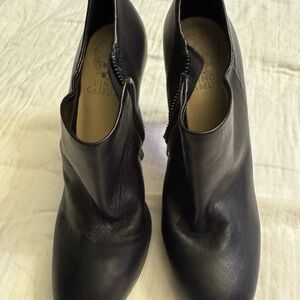 Vince Camuto Black Leather Women's Shoes